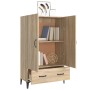 Aparador madera contrachapada roble Sonoma 70x31x115 cm de vidaXL, Aparadores - Ref: Foro24-812540, Precio: 96,49 €, Descuent...