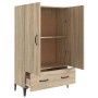 Aparador madera contrachapada roble Sonoma 70x31x115 cm de vidaXL, Aparadores - Ref: Foro24-812540, Precio: 96,49 €, Descuent...