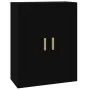 Armario de pared madera de ingeniería negro 69,5x32,5x90 cm de vidaXL, Estantes y estanterías - Ref: Foro24-812295, Precio: 6...
