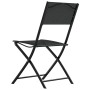 Mesa y sillas de bistró 3 piezas acero negro de vidaXL, Conjuntos de jardín - Ref: Foro24-318765, Precio: 106,09 €, Descuento: %