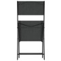 Mesa y sillas de bistró 3 piezas acero negro de vidaXL, Conjuntos de jardín - Ref: Foro24-318765, Precio: 106,09 €, Descuento: %