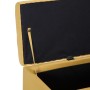 Banco con espacio de almacenaje 116 cm poliéster amarillo en Bancos para recibidores y almacenamiento | Comprar online en Foru.e