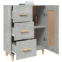 Aparador de madera contrachapada gris hormigón 69,5x34x90 cm de vidaXL, Aparadores - Ref: Foro24-812226, Precio: 86,43 €, Des...
