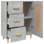 Aparador de madera contrachapada gris hormigón 69,5x34x90 cm de vidaXL, Aparadores - Ref: Foro24-812226, Precio: 86,43 €, Des...