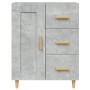 Aparador de madera contrachapada gris hormigón 69,5x34x90 cm de vidaXL, Aparadores - Ref: Foro24-812226, Precio: 86,43 €, Des...