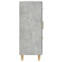 Aparador de madera contrachapada gris hormigón 69,5x34x90 cm de vidaXL, Aparadores - Ref: Foro24-812226, Precio: 86,43 €, Des...