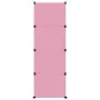 Estantería infantil de cubos con 12 compartimentos rosa PP de vidaXL, Zapateros y organizadores de calzado - Ref: Foro24-3405...