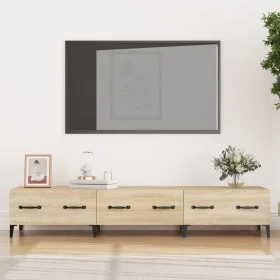 Mueble de TV madera contrachapada roble Sonoma 150x34,5x30 cm de vidaXL, Muebles TV - Ref: Foro24-812648, Precio: 79,74 €, De...