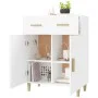 Aparador de madera contrachapada blanco 69,5x34x89 cm de vidaXL, Aparadores - Ref: Foro24-812186, Precio: 99,16 €, Descuento: %