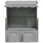 Silla playa Strandkorb con dosel ratán sintético madera gris de vidaXL, Tumbonas - Ref: Foro24-318650, Precio: 269,43 €, Desc...
