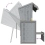 Silla playa Strandkorb con dosel ratán sintético madera gris de vidaXL, Tumbonas - Ref: Foro24-318650, Precio: 292,48 €, Desc...