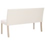 Banco de cuero sintético 139,5 cm color crema en Bancos para recibidores y almacenamiento | Comprar online en Foru.es