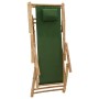 Silla de playa de bambú y lona verde de vidaXL, Sillas de jardín - Ref: Foro24-318598, Precio: 80,15 €, Descuento: %