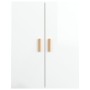 Armario de pared colgante blanco brillante 69,5x34x90 cm de vidaXL, Aparadores - Ref: Foro24-812264, Precio: 86,36 €, Descuen...