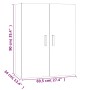 Armario de pared colgante blanco brillante 69,5x34x90 cm de vidaXL, Aparadores - Ref: Foro24-812264, Precio: 86,36 €, Descuen...