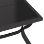 Mesa de jardín acero y vidrio gris y negro 180x80x70 cm de vidaXL, Mesas de jardín - Ref: Foro24-318771, Precio: 247,11 €, De...