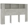 Mueble cabecero gris hormigón 160x18,5x104,5 cm de vidaXL, Cabeceros y pies de cama - Ref: Foro24-811938, Precio: 64,76 €, De...