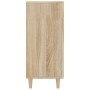 Aparador de madera de ingeniería roble Sonoma 90x34x80 cm de vidaXL, Aparadores - Ref: Foro24-812495, Precio: 100,74 €, Descu...