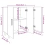 Aparador de madera de ingeniería roble Sonoma 90x34x80 cm de vidaXL, Aparadores - Ref: Foro24-812495, Precio: 100,74 €, Descu...