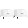 Mesa de centro patas de metal 2 uds blanco brillo 50x50x40 cm de vidaXL, Mesas de centro - Ref: Foro24-812739, Precio: 61,53 ...