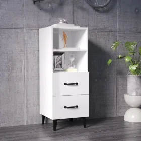 Glossy white plywood sideboard 34.5x34x90 cm by vidaXL, Sideboards - Ref: Foro24-812372, Price: 63,44 €, Discount: %