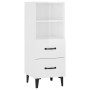 Aparador de madera contrachapada blanco brillante 34,5x34x90 cm de vidaXL, Aparadores - Ref: Foro24-812372, Precio: 64,24 €, ...