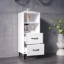 Aparador de madera contrachapada blanco brillante 34,5x34x90 cm de vidaXL, Aparadores - Ref: Foro24-812372, Precio: 64,24 €, ...
