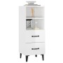 Aparador de madera contrachapada blanco brillante 34,5x34x90 cm de vidaXL, Aparadores - Ref: Foro24-812372, Precio: 64,24 €, ...