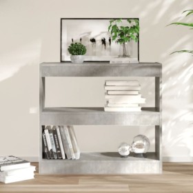 Estantería/divisor de espacios gris hormigón 80x30x72 cm de vidaXL, Librerías y estanterías - Ref: Foro24-811695, Precio: 48,...