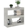 Estantería/divisor de espacios gris hormigón 80x30x72 cm de vidaXL, Librerías y estanterías - Ref: Foro24-811695, Precio: 48,...