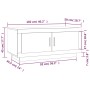 Mesa de centro madera contrachapada gris hormigón 102x50x45 cm de vidaXL, Mesas de centro - Ref: Foro24-811812, Precio: 94,28...
