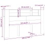 Mueble cabecero blanco 180x18,5x104,5 cm de vidaXL, Cabeceros y pies de cama - Ref: Foro24-811943, Precio: 78,14 €, Descuento: %