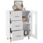 Aparador de madera de ingeniería blanco 69,5x34x90 cm de vidaXL, Aparadores - Ref: Foro24-812204, Precio: 93,15 €, Descuento: %