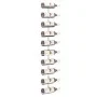 Wall-mounted wine rack for 10 white metal bottles by vidaXL, Wine racks - Ref: Foro24-340904, Price: 54,58 €, Discount: %