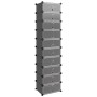 Zapatero PP negro 44x32x174 cm de vidaXL, Zapateros y organizadores de calzado - Ref: Foro24-340560, Precio: 71,47 €, Descuen...
