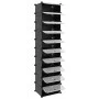 Zapatero PP negro 44x32x174 cm de vidaXL, Zapateros y organizadores de calzado - Ref: Foro24-340560, Precio: 67,64 €, Descuen...