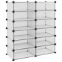 Zapatero PP transparente 94,5x36,5x106 cm de vidaXL, Zapateros y organizadores de calzado - Ref: Foro24-340564, Precio: 61,31...