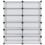 Zapatero PP transparente 94,5x36,5x106 cm de vidaXL, Zapateros y organizadores de calzado - Ref: Foro24-340564, Precio: 62,41...