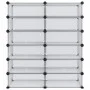 Zapatero PP transparente 94,5x36,5x106 cm de vidaXL, Zapateros y organizadores de calzado - Ref: Foro24-340564, Precio: 61,31...