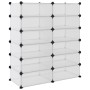Zapatero PP transparente 94,5x36,5x106 cm de vidaXL, Zapateros y organizadores de calzado - Ref: Foro24-340564, Precio: 62,41...
