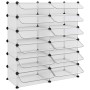 Zapatero PP transparente 94,5x36,5x106 cm de vidaXL, Zapateros y organizadores de calzado - Ref: Foro24-340564, Precio: 62,41...