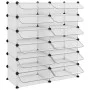 Zapatero PP transparente 94,5x36,5x106 cm de vidaXL, Zapateros y organizadores de calzado - Ref: Foro24-340564, Precio: 61,31...