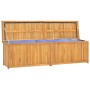 Baúl de jardín madera maciza de teca 200x50x55 cm de vidaXL, Cajas de almacenaje para exteriores - Ref: Foro24-318735, Precio...