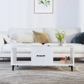 Couchtisch aus weißem Sperrholz, 102 x 50 x 40 cm von vidaXL, Couchtisch - Ref: Foro24-812699, Preis: 57,95 €, Rabatt: %