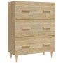 Aparador de madera contrachapada roble Sonoma 70x34x90 cm de vidaXL, Aparadores - Ref: Foro24-812153, Precio: 88,33 €, Descue...