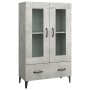 Aparador de madera contrachapada gris hormigón 70x31x115 cm de vidaXL, Aparadores - Ref: Foro24-812559, Precio: 97,91 €, Desc...
