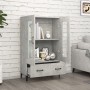 Aparador de madera contrachapada gris hormigón 70x31x115 cm de vidaXL, Aparadores - Ref: Foro24-812559, Precio: 97,91 €, Desc...