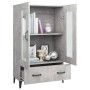 Aparador de madera contrachapada gris hormigón 70x31x115 cm de vidaXL, Aparadores - Ref: Foro24-812559, Precio: 97,91 €, Desc...