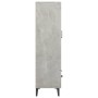 Aparador de madera contrachapada gris hormigón 70x31x115 cm de vidaXL, Aparadores - Ref: Foro24-812559, Precio: 97,91 €, Desc...