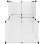 Jaula de animales pequeños PP y acero transparente 142x74x93 cm de vidaXL, Jaulas y habitáculos para animales pequeños - Ref:...
